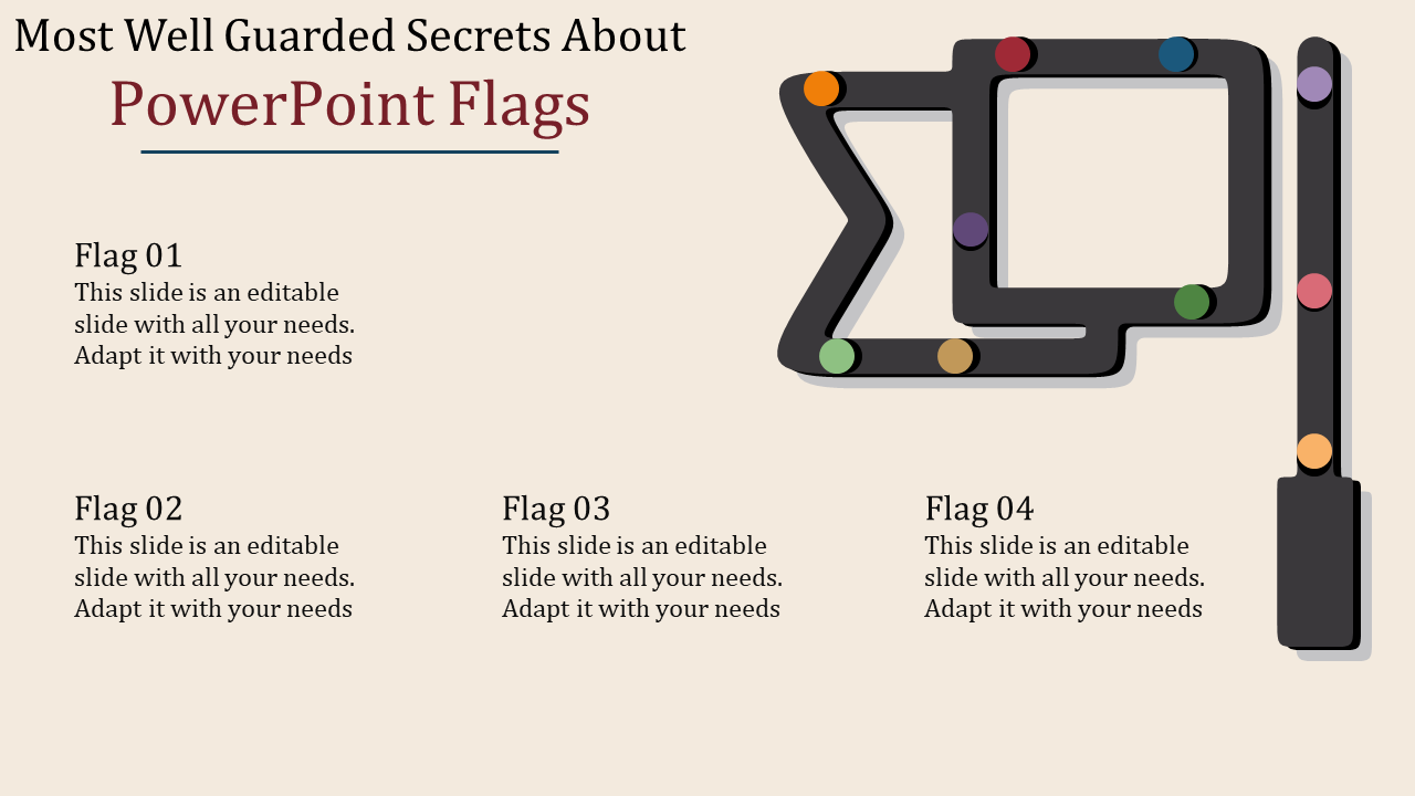 Ready To Use PowerPoint Flags Slide Template Designs
